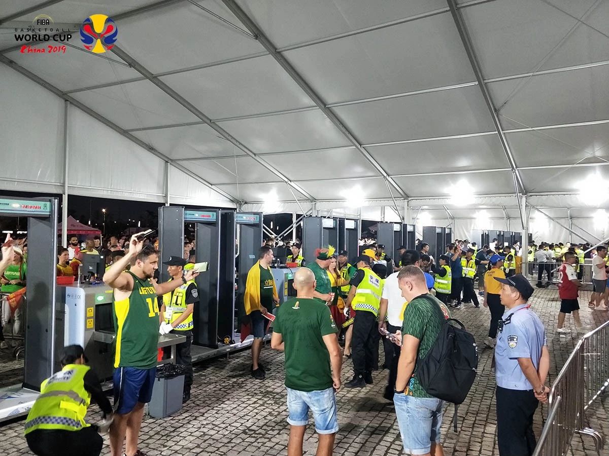 2019篮球世界杯采用威尼斯欢乐娱人v3676安检机安检门等安检设备